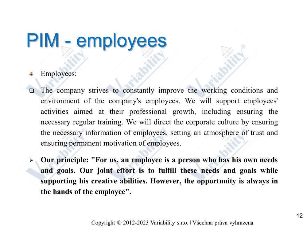 PIM - employees
